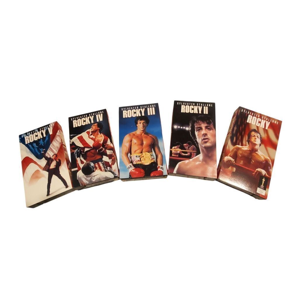 Rocky VHS Collection Commemorative 20th Anniversary Movie Gift Box Set All 5 - Picture 2 of 3
